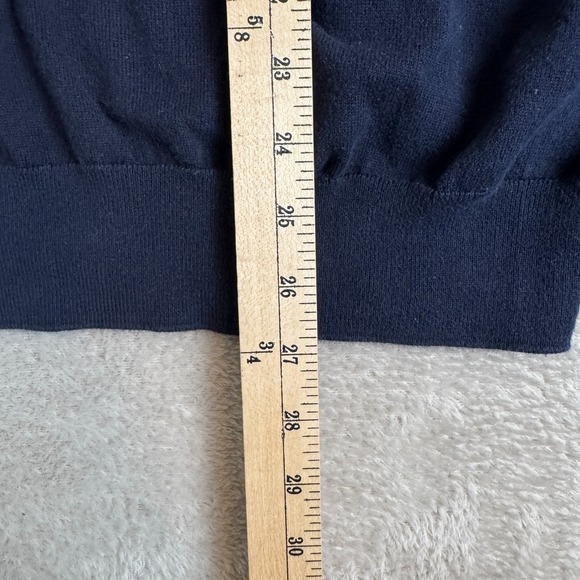 Polo Ralph Lauren Sweater Mens L Blue Preowned Pima Cotton Pullover Golf‎ Preppy - Picture 5 of 7